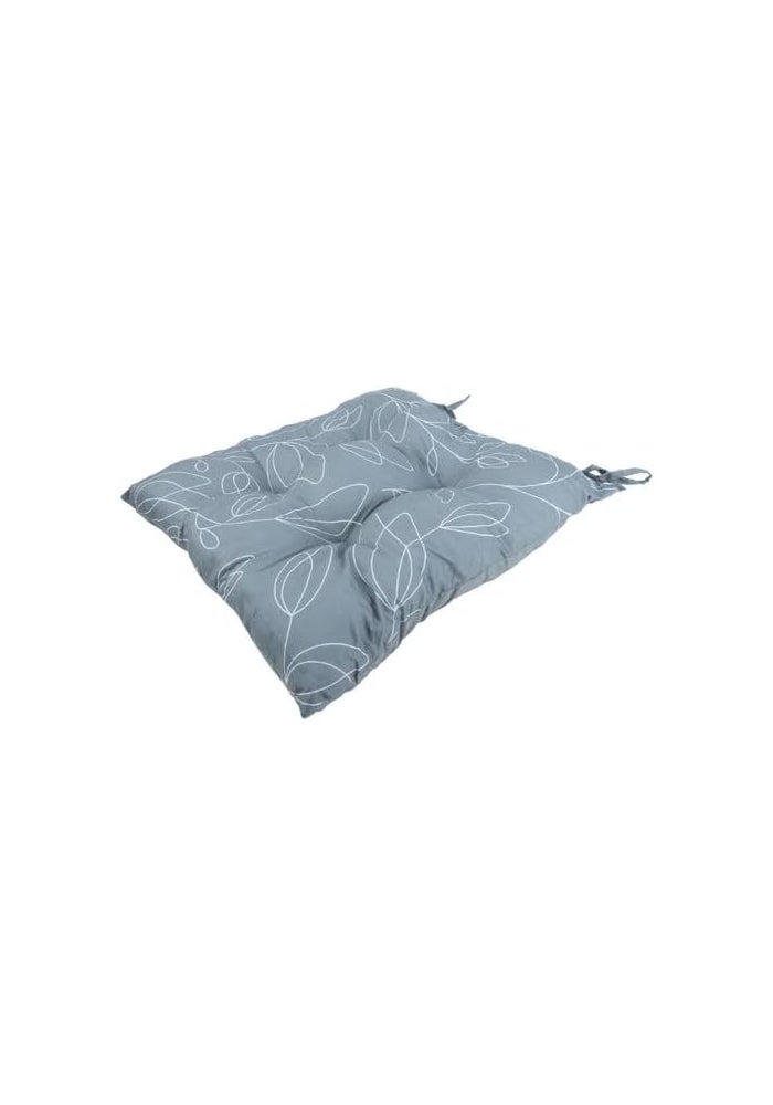 DAISO Leaf Seat Cushion with String Round Stopper - Gray - Image 2